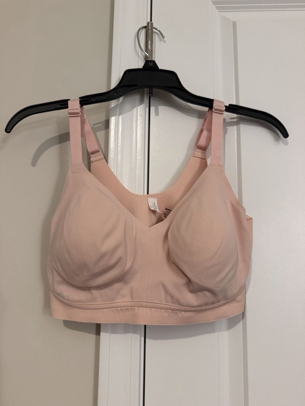 Tommy John Comfort Smoothing Triangle Bralette M D-DD D-E Light Pink Wireless
